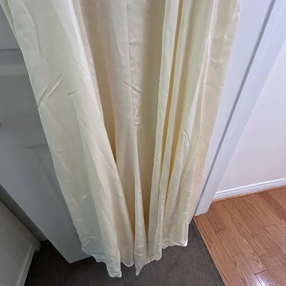 ASOS Wedding Dress - Off-White Satin, Retro Hollywood Glamour NWT Size 4 - Picture 8 of 14